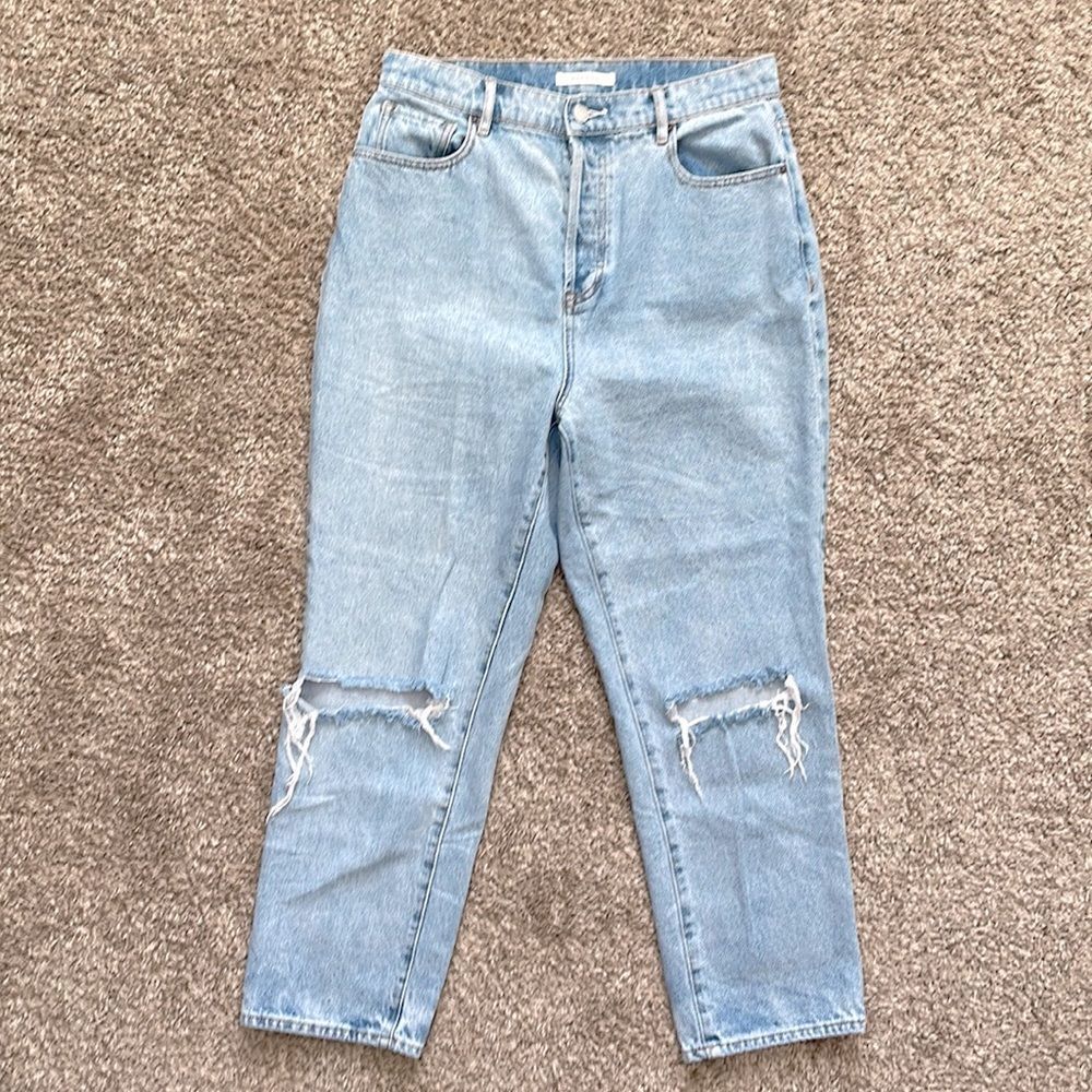 Pacsun high rise straight 5 button fly distressed jeans size 30